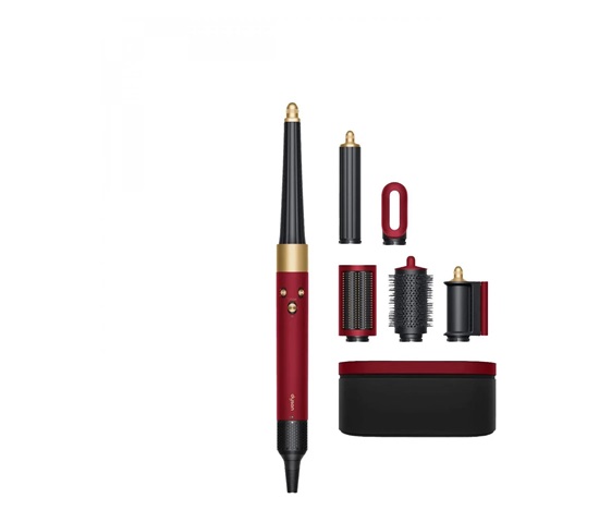 Dyson Airwrap HS08 i.d. Straight+Wavy multistyler a vysoušeč vlasů Red Velvet/Gold, Bluetooth, Coanda, 6 nástavců