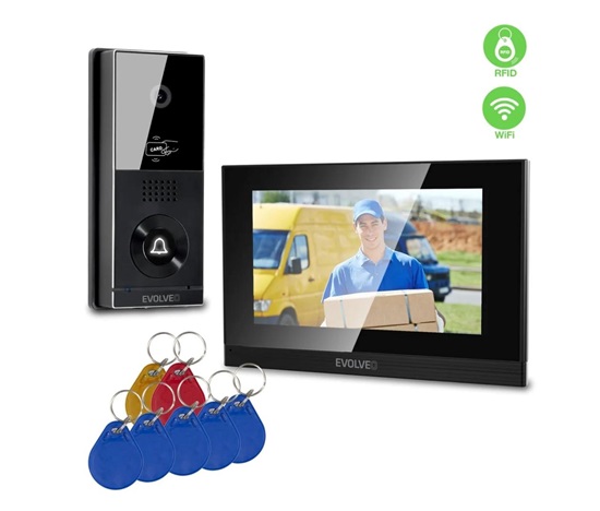 EVOLVEO DoorPhone AHD7 Plus – domovní videotelefon s čipovým odemykáním a mobilní aplikací