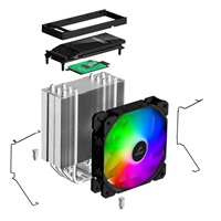 EVOLVEO QuietCool5, CPU chladič, 6x heatpipe, černý