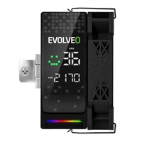 EVOLVEO QuietCool7, CPU chladič s digitálním displejem, 6x heatpipe, černý