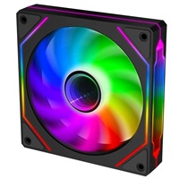 EVOLVEO 120UX, ventilátor, 120mm, 4pin PWM, ARGB, černý