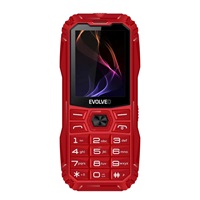 EVOLVEO MaxPhone A1, tlačítkový Dual SIM telefon, červený