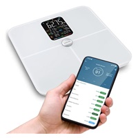Salente BodyFit, chytrá osobní diagnostická fitness váha, Bluetooth, bílá
