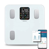 Salente MaxFit, chytrá osobní diagnostická fitness váha, Bluetooth, bílá