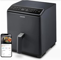 BAZAR - BAZAR - Cosori Dual Blaze 6.4L SMART horkovzdušná fritéza + 5x špíz a gril. rošt, black - Poškozený obal (Kompl