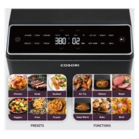 BAZAR - BAZAR - Cosori Dual Blaze 6.4L SMART horkovzdušná  fritéza + 5x špíz a gril. rošt, black - Poškozený obal (Kompl
