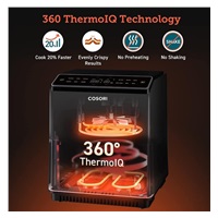 BAZAR - BAZAR - Cosori Dual Blaze 6.4L SMART horkovzdušná  fritéza + 5x špíz a gril. rošt, black - Poškozený obal (Kompl