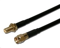 BAZAR - Koaxiální WLAN Antenní prodlužovací SMA male reverse - SMA female reverse ,1m - Rozbaleno (Komplet)
