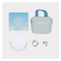 Nanlite Miro 30c LED Full-color Round Panel Light  (Mint Blue)