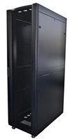 BAZAR - LEXI-Net 19" stojanový rozvaděč 42U 800x1000 rozebiratelný, kolečka, 1000kg, perforované dveře, černý-rozbaleno