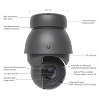 UBNT AI PTZ Precision - 8MP PTZ IP Kamera, Černá