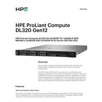 HPE PL DL320g12 6505P (2.2/12C) 1x64G MR408i-o 8SFF 2x1000W o4p1G PF NBD333 Smart Choice
