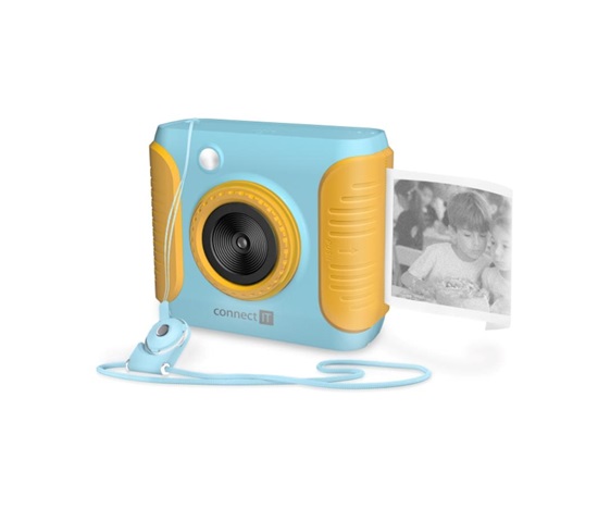 CONNECT IT INSTAPRINT dětský instantní fotoaparát MODRÝ