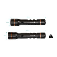 CONNECT IT GLEAM 1000R LED ruční svítilna dobíjecí, ČERNÁ