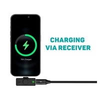 CONNECT IT Wireless mikrofon ClipMic Pro Lightning  (2 ks + receiver) set s nabíjecím pouzdrem ČERNÝ