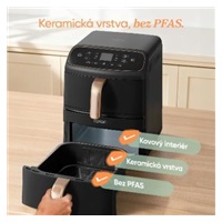 BAZAR - Cosori Turbo Tower Compact horkovzdušná fritéza 8,6 L černá - Poškozený obal (Komplet)