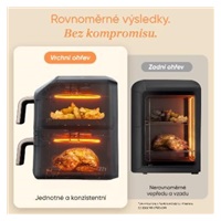 BAZAR - Cosori Turbo Tower Compact horkovzdušná fritéza 8,6 L černá - Poškozený obal (Komplet)
