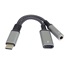 BAZAR - PremiumCord Redukce USB-C /3,5mm jack s DAC chipem + USB-C pro nabíjení 13cm - Poškozený obal (Komplet)