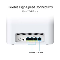 ASUS ZenWifi BT7 1-pack, WiFi7 Extendable Router, AiMesh, 1x WAN, 3x LAN