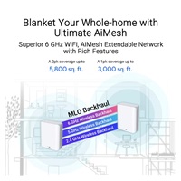 ASUS ZenWifi BT7 3-pack, WiFi7 Extendable Router, AiMesh, 1x WAN, 3x LAN