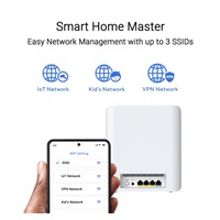ASUS ZenWifi BT7 3-pack, WiFi7 Extendable Router, AiMesh, 1x WAN, 3x LAN