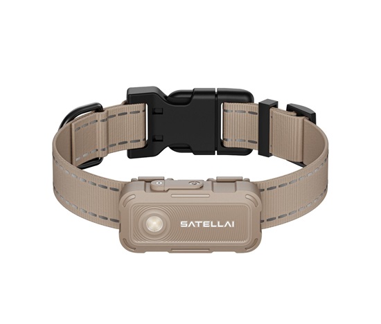SATELLAI Collar Go M - GPS lokátor, komunikátor a monitor zdraví, béžový