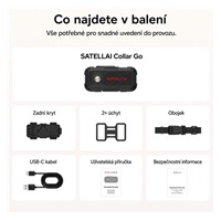 SATELLAI Collar Go L - GPS lokátor, komunikátor a monitor zdraví, béžový, 3leté předplatné
