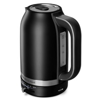 KitchenAid 5KEK1701EBM rychlovarná konvice matně černá, 1,7 l, 2400 W, regulace teploty 50-100 °C, Keep Warm, nerezová