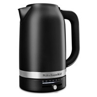 KitchenAid 5KEK1701EBM rychlovarná konvice matně černá, 1,7 l, 2400 W, regulace teploty 50-100 °C, Keep Warm, nerezová