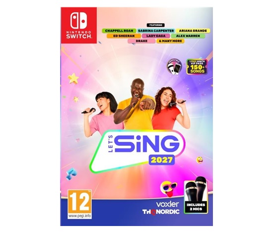 Switch hra Let’s Sing 2027 + 2 mikrofony