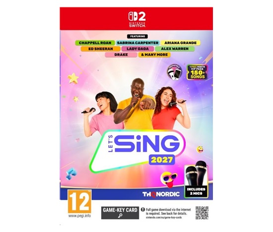 NSW2 hra Let’s Sing 2027 + 2 mikrofony (Game-key card)