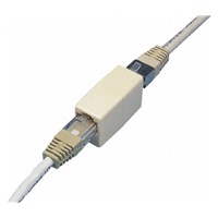 Propojka RJ45 8/8<br><br>-  nestíněná spojka 2x RJ45<br>- 8 pinů zapojeno<br>- Propojení 1:1<br>- Slouží ke spojení kabelů<br>- Krytka z plastické hmoty<br>- Barva bílá<br>- Balení v sáčku s popisem a EAN kódem<br>- Pracovní teplota: -40 °C ~ +80 °C