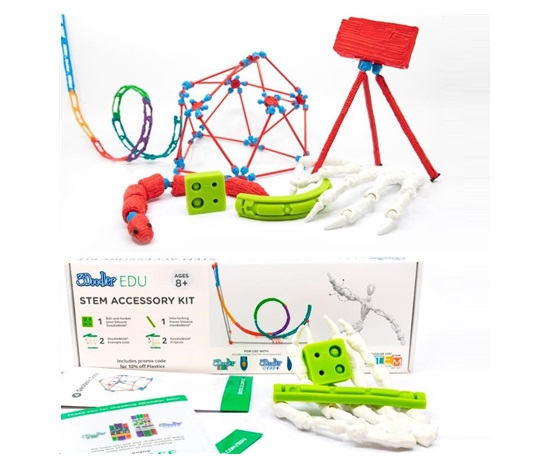 BAZAR - 3Doodler STEM KIT pro 3D pero - věda, technologie, inženýrství a matematika - Poškozený obal (Komplet)