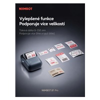 Niimbot Tiskárna štítků B1 PRO, šedá + role štítků 230 ks