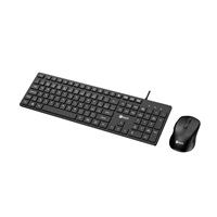 C-TECH Klávesnice KBM-108, drátový combo set s myší, multimediální, USB, CZ/SK