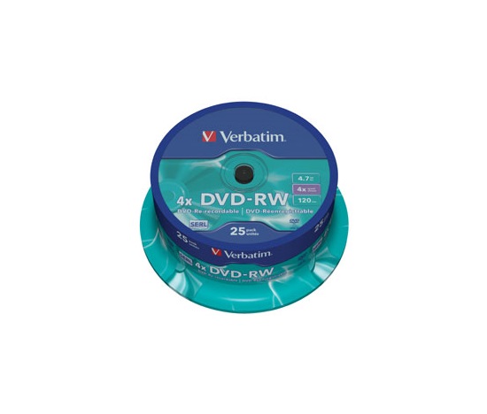 VERBATIM DVD-RW(25-pack)Spindle/4x/4.7GB