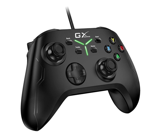 GENIUS GX Gaming gamepad GX-21UV, drátový, USB, duální vibrace, pro PC, PS3, PS4, Switch, Switch Lite a Android