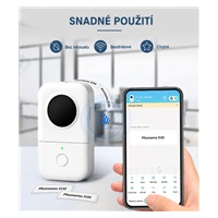 Phomemo Tiskárna štítků D30, černá + role štítků 100 ks (12x40 mm)