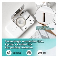 Phomemo Tiskárna štítků D30, zelená + role štítků 100 ks (12x40 mm)