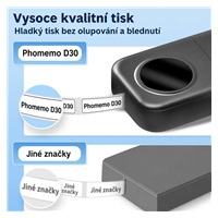 Phomemo Tiskárna štítků D30, růžová + role štítků 100 ks (12x40 mm)