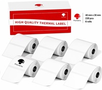 Phomemo štítky Bílé 40x30mm 6 rolí 6x230ks pro A42, M110, M220, M221