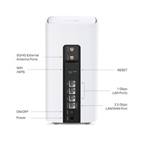 TP-Link Archer NXB450 EasyMesh WiFi7 5G, 4G LTE router (BE7200,2,4GHz/5GHz,3xGbELAN,1x2,5GbELAN/WAN,5G,4G LTE,1xnanoSIM)