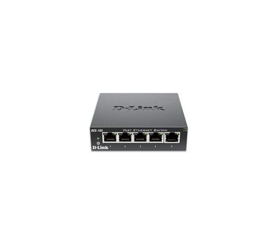 D-Link DES-105/V/E 5-Port Fast Ethernet Unmanaged Desktop Switch