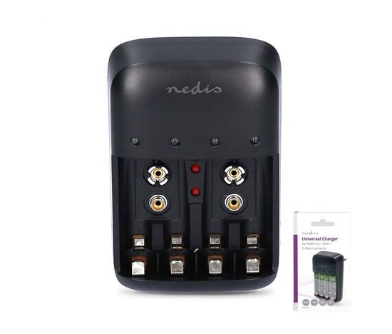 Nedis BACH07 nabíječka AA / AAA / 9V
