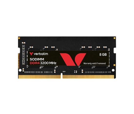 VERBATIM SODIMM DDR4 8GB 3200MHz 1,2V Single Pack without Heatsink