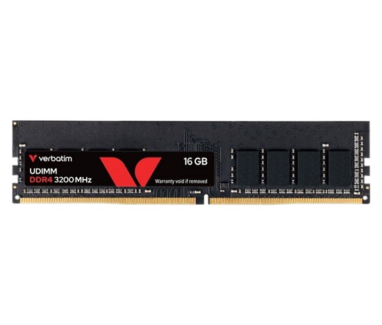 VERBATIM UDIMM DDR4 16GB 3200MHz 1,2V Single Pack without Heatsink