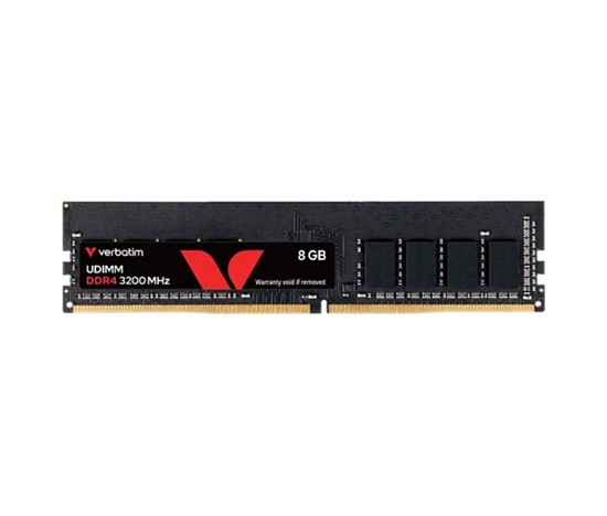 VERBATIM UDIMM DDR4 8GB 3200MHz 1.35V Single Pack without Heatsink