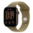 Apple Watch Series 12 GPS 42mm Dark Bronze Aluminium Case with Olive Sport Band - S/M