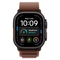 Apple Watch Ultra 4 GPS + Cellular 49mm Black Titanium Case with Burgundy Alpine Loop - S