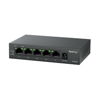 Synology switch PS500 (5xGbE,4xPoE+,60W,fanless)